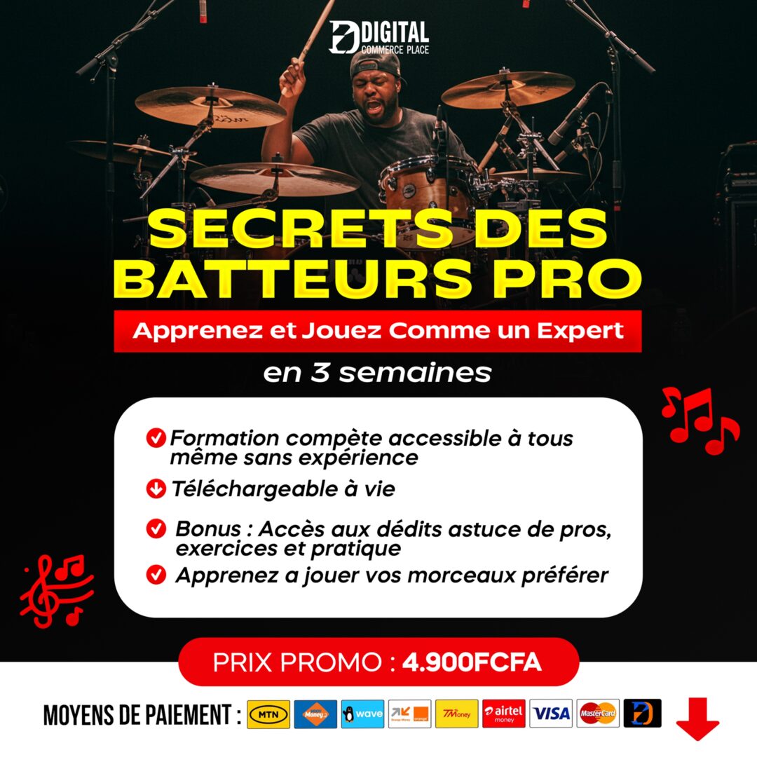 Apprenez et Jouez à la Batterie Comme un Expert en 3 Semaines !