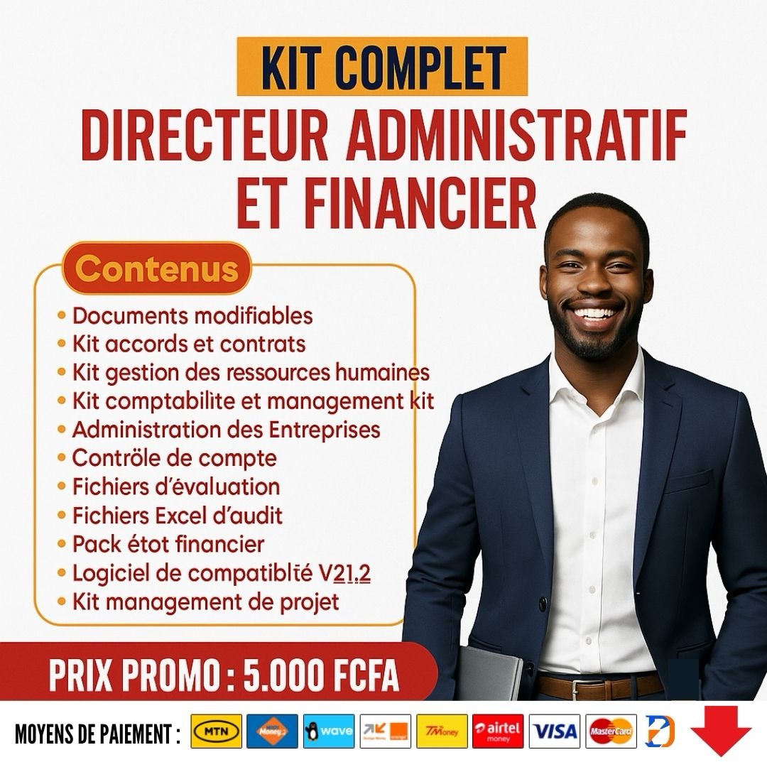 Kit du Directeur Administratif et Financier (D.A.F)