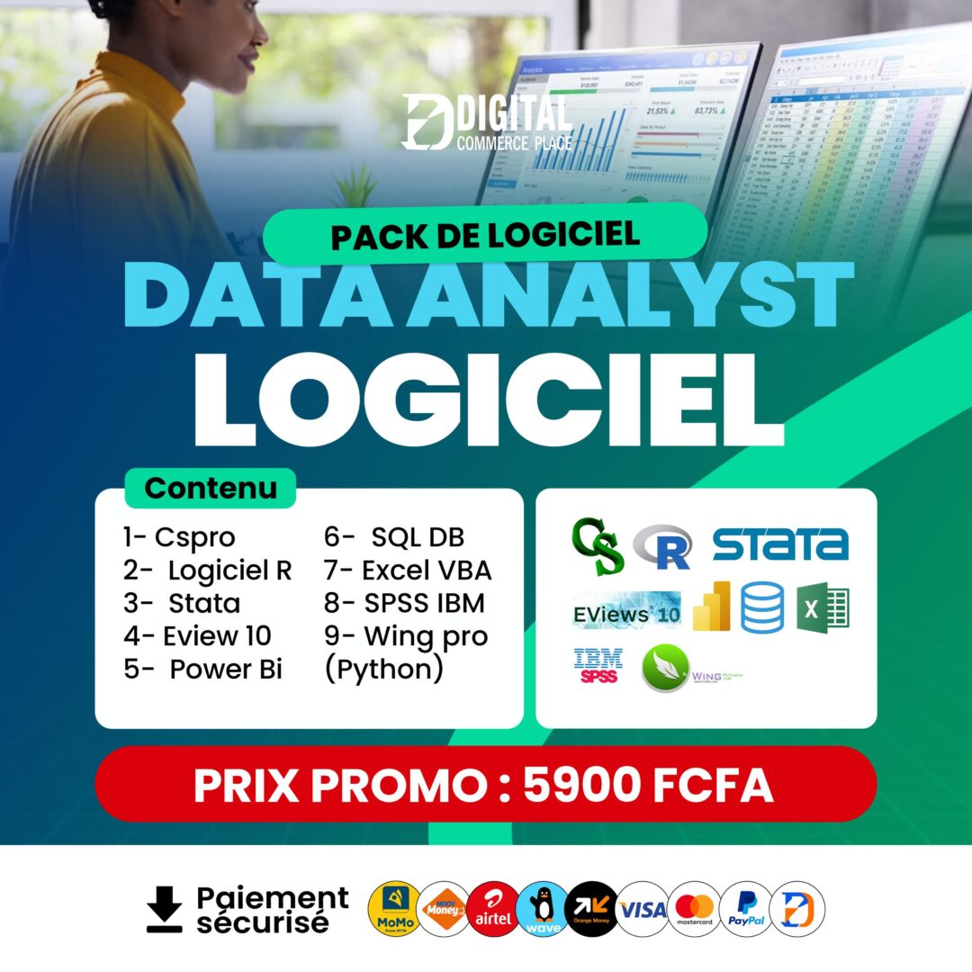 Pack de Logiciels Professionnels pour l’Analyse de données – Image 2